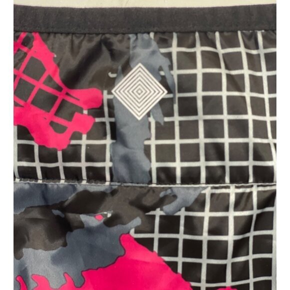 NWT Rise by LuLaRoe Determined Athletic Zip Jacket Medium Black Pink Hi-Low Vent - Picture 11 of 16